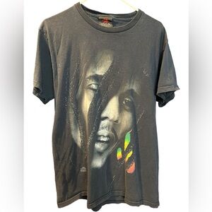 Vintage 90’s Bob Marley Big Print tee shirt